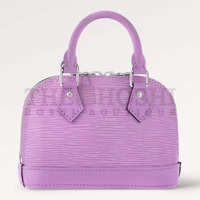 L0vis Vvtt0n LV Women Nano Alma Handbag Lilas Provence Lilac Epi Grained Cowhide Leather Master Quality