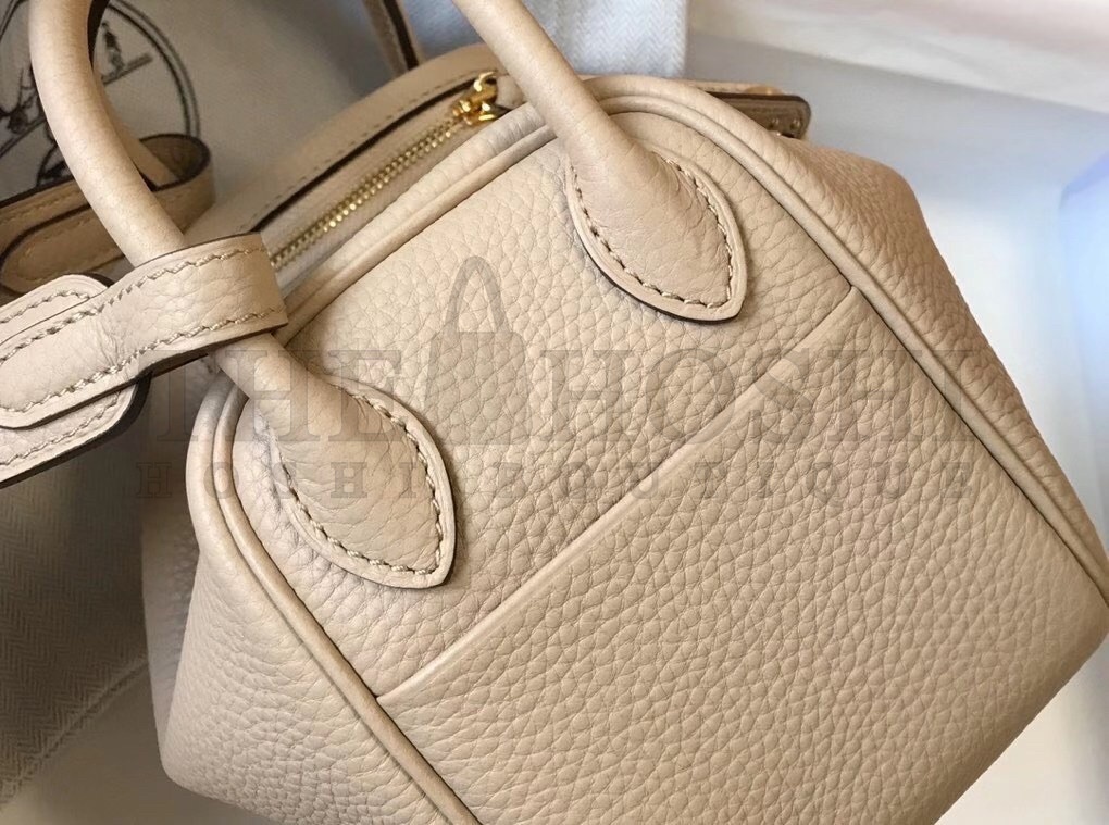 H**me5 Mini Lindy Bag In Trench Clemence Leather Master Quality