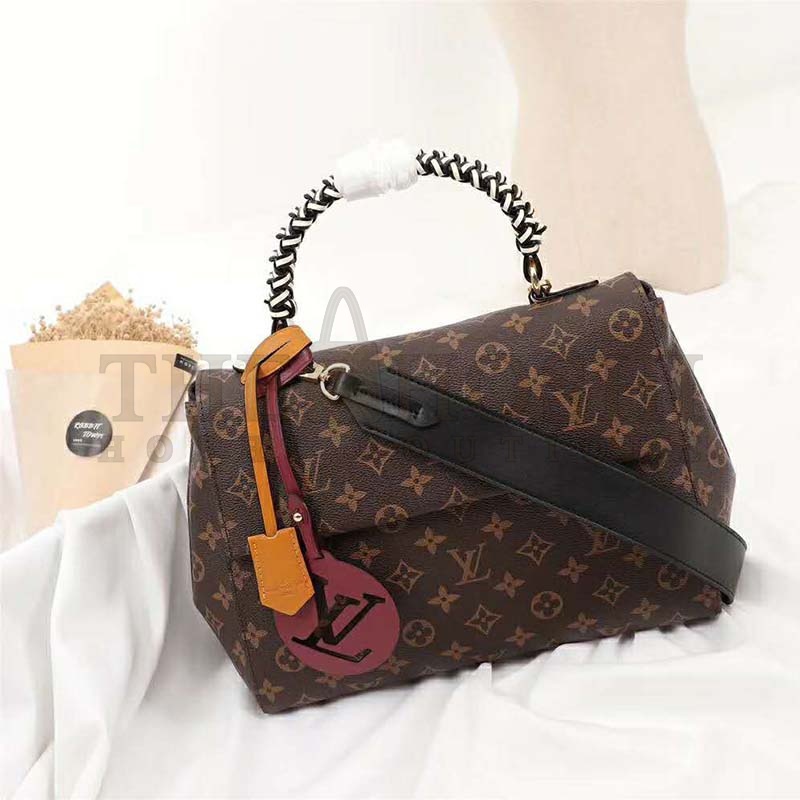 L0vis Vvtt0n LV Women Cluny MM Handbag in Monogram Canvas-Brown Master Quality