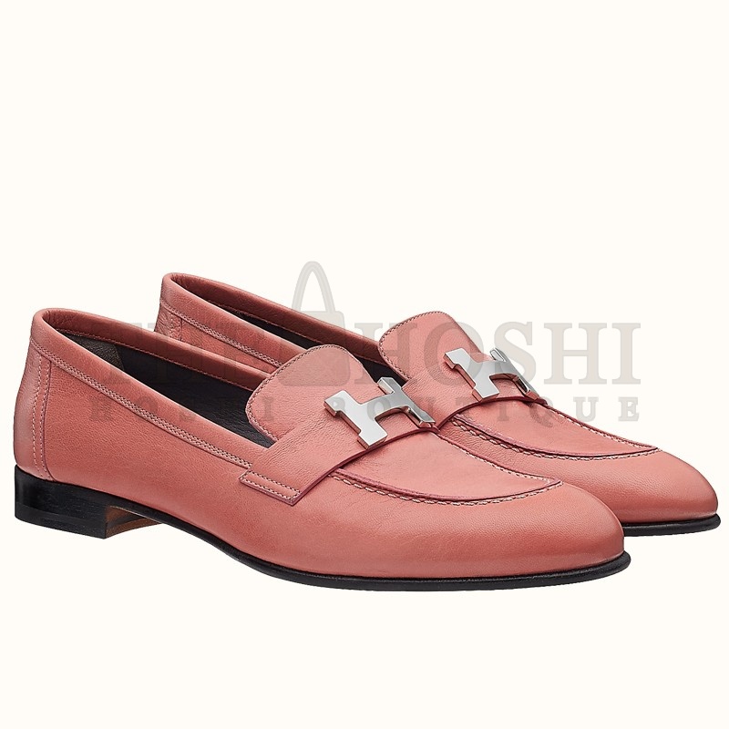 H**me5 Women's Paris Loafers In Pink Goatskin Master Quality