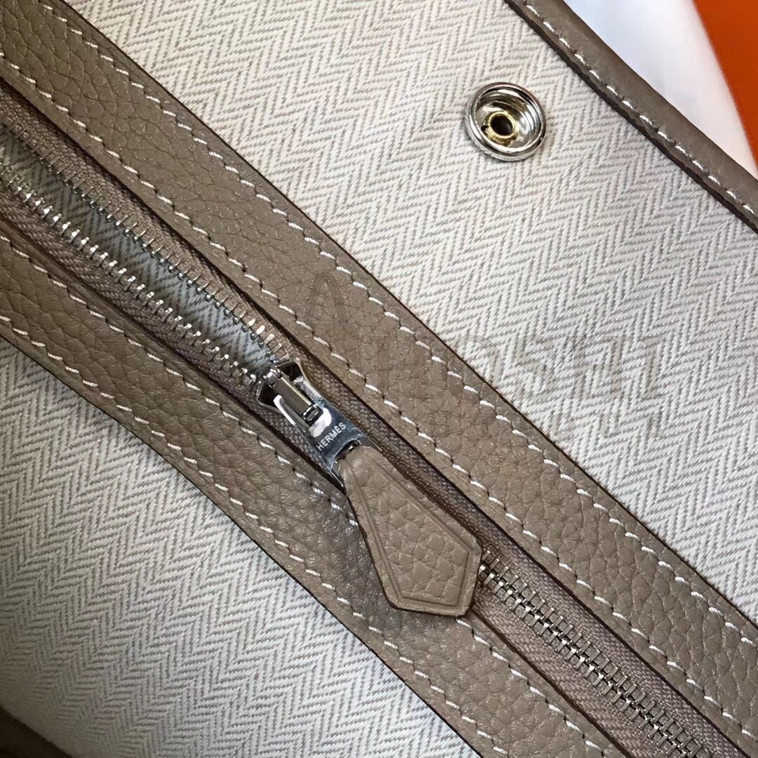 H**me5 Garden Party 36 Bag In Grey Clemence Leather Master Quality