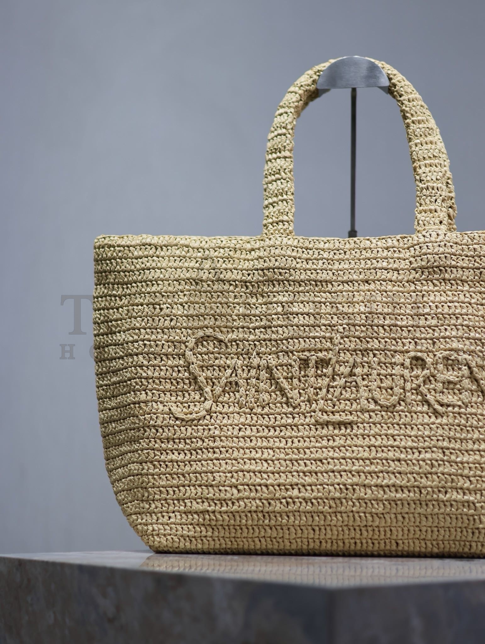 Sa1nt Lau*nt Oversized Tote Bag in Naturel Raffia Master Quality