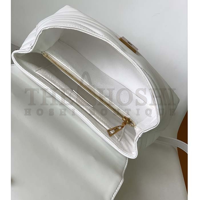 L0vis Vvtt0n LV Women Hold Me Top-Handle Bag White Smooth Cowhide Leather Master Quality