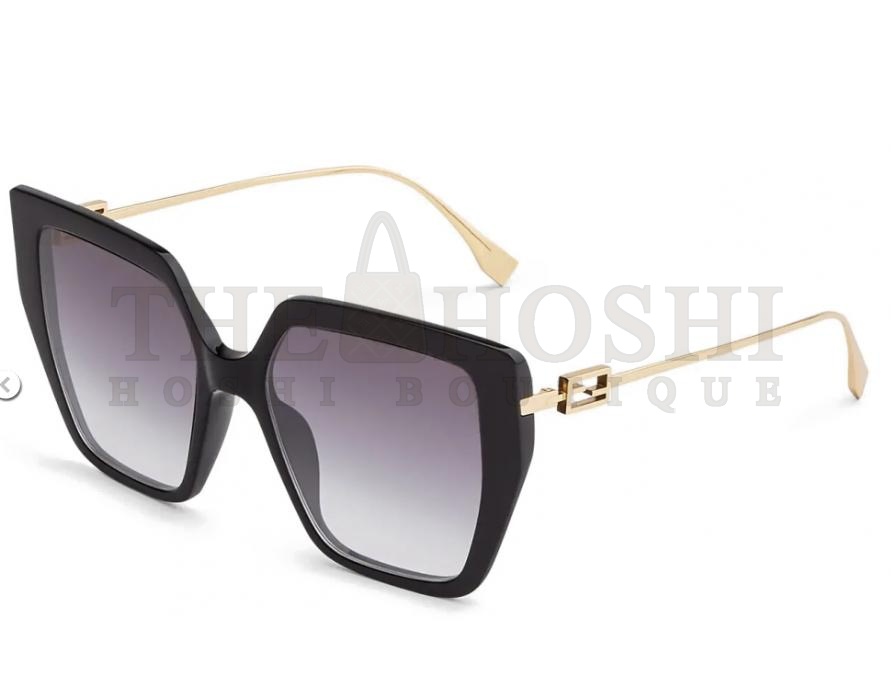 F**di - Baguette - Square Sunglasses - Black Gray - Sunglasses - F**di Eyewear Master Quality