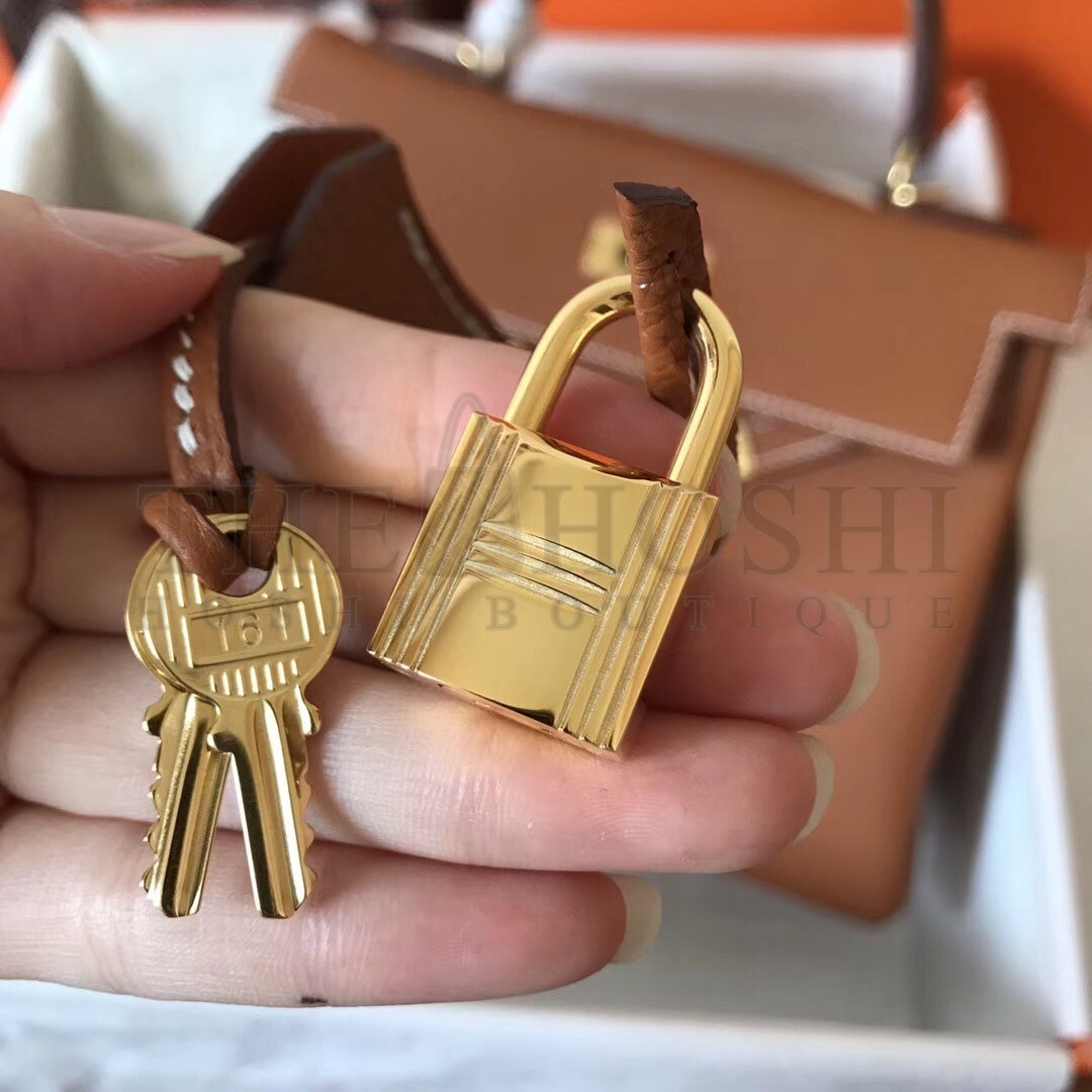 H**me5 Gold Clemence Kelly 28cm Handmade Bag Master Quality