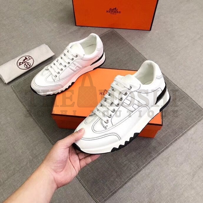 H**me5 Trail Sneakers In White Calfskin Master Quality
