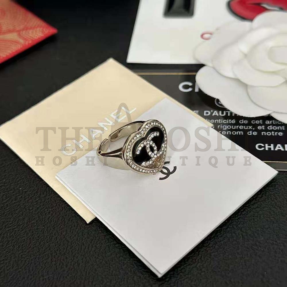Ch**el Women Ring in Metal and Strass Master Quality