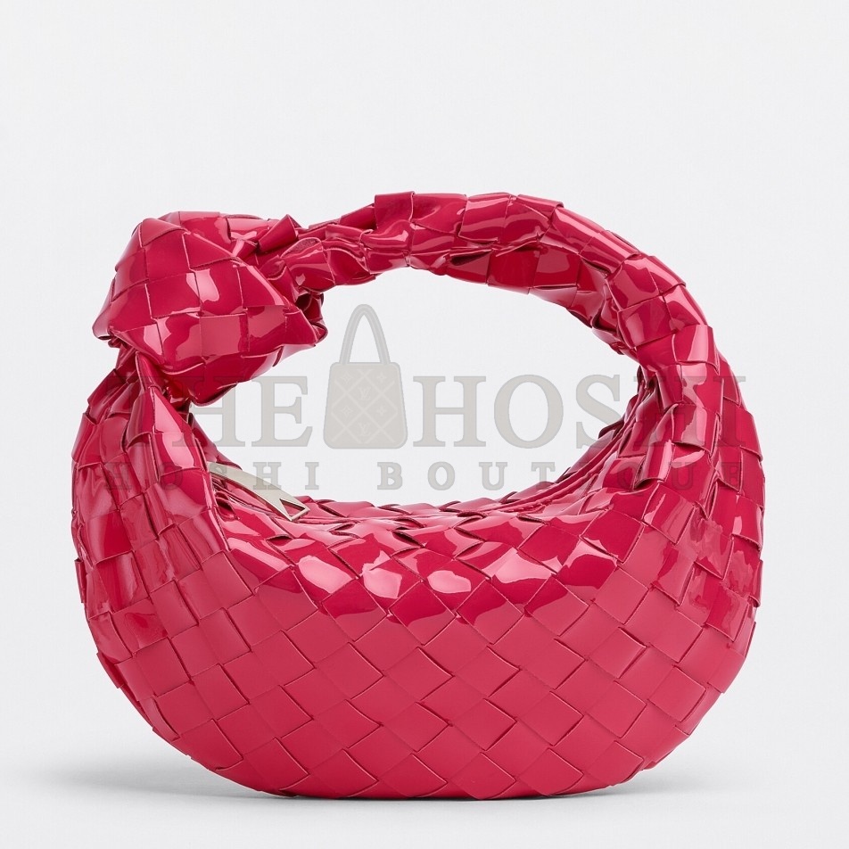 B0tt*ga Ven*ta BV Jodie Mini Bag In Red Intrecciato Patent Leather Master Quality