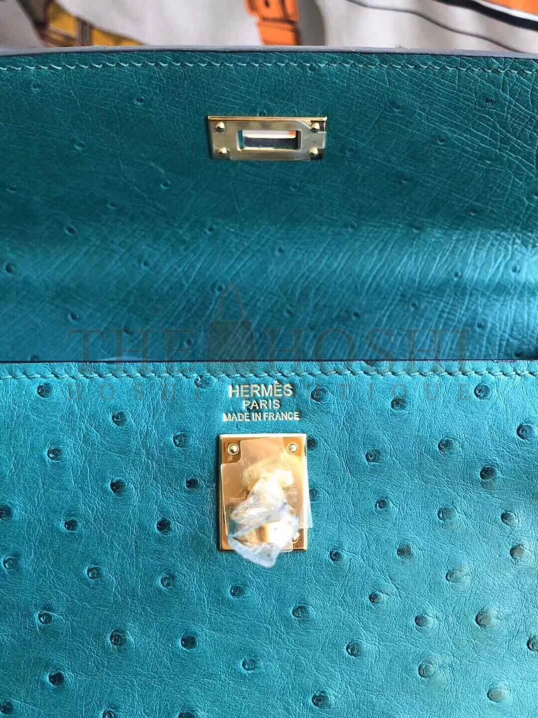 H**me5 Vert Vertigo Ostrich Kelly 25cm Handmade Bag Master Quality