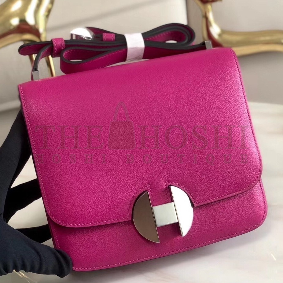 H**me5 2002 20cm Bag In Rose Purple Evercolor Calfskin Master Quality