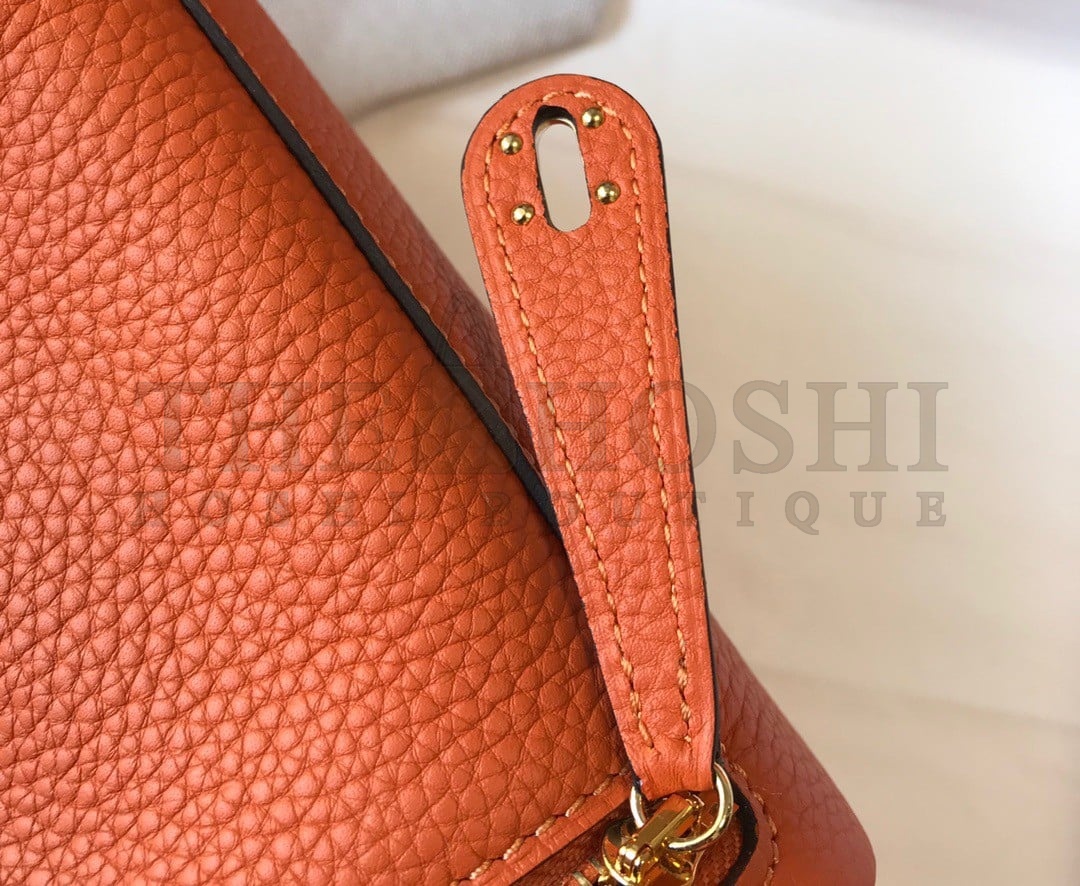 H**me5 Lindy Mini Bag In Orange Clemence Leather GHW Master Quality