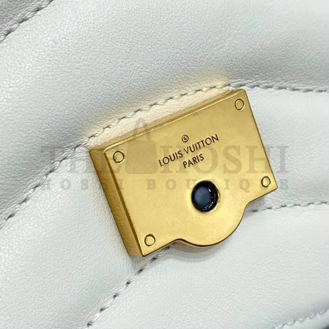 L0vis Vvtt0n LV Women New Wave Chain Bag Handbag White Smooth Cowhide Leather Master Quality