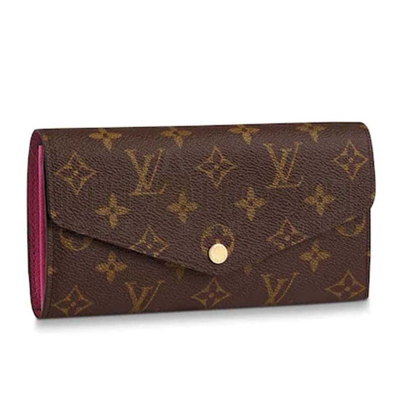 L0vis Vvtt0n LV Women Sarah Wallet Monogram Coated Canvas Master Quality