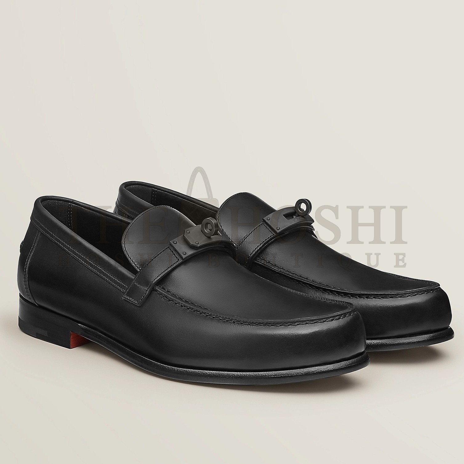 H**me5 Men's Destin Loafers In Black Calfskin Master Quality