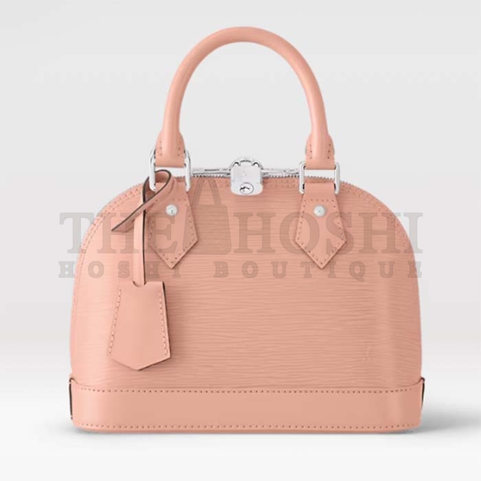 L0vis Vvtt0n LV Women Alma BB Handbag Rose Trianon Pink Epi Grained Cowhide Leather Master Quality