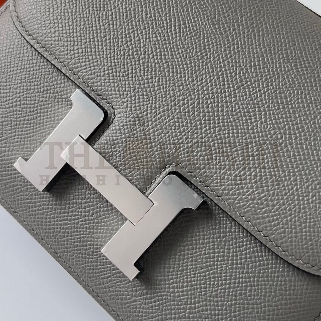 H**me5 Constance 18 Handmade Bag In Gris Meyer Epsom Calfskin Master Quality