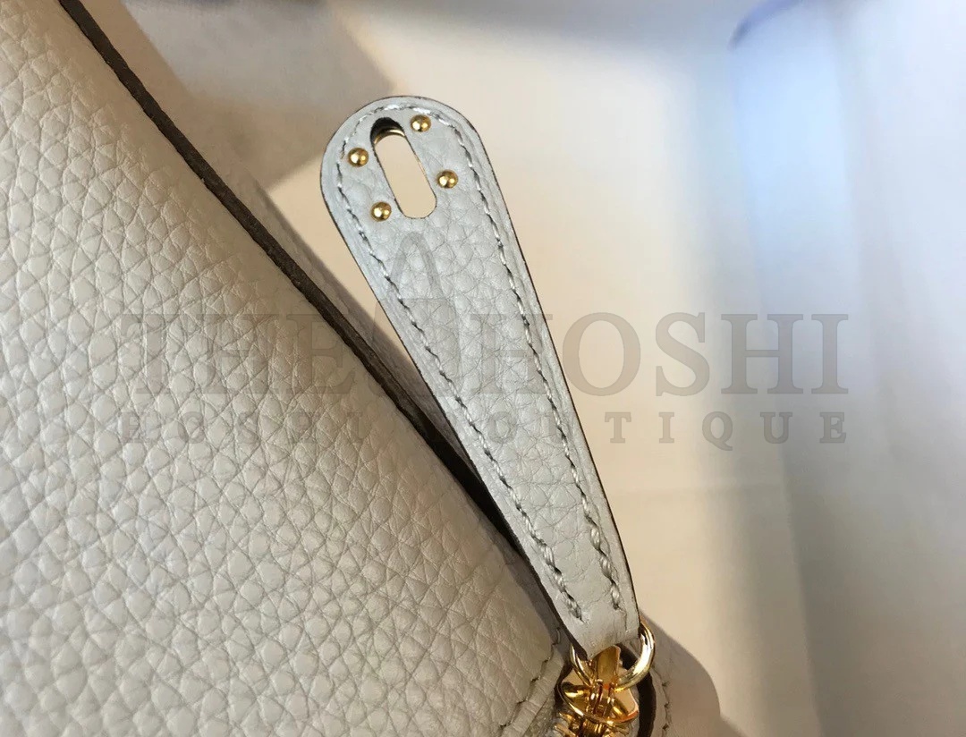 H**me5 Lindy Mini Bag In Pearl Grey Clemence Leather GHW Master Quality