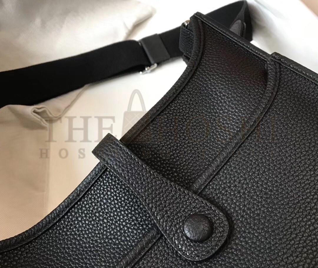 H**me5 Evelyne III 29 Bag In Black Clemence Leather Master Quality