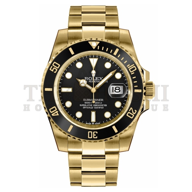 R01ex Submariner Date Black Dial Yellow Gold Men's Watch 126618LN Master Quality