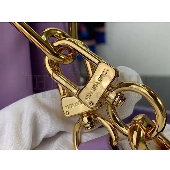 L0vis Vvtt0n LV Women Coussin PM Handbag Light Purple Lambskin Zip Closure Master Quality