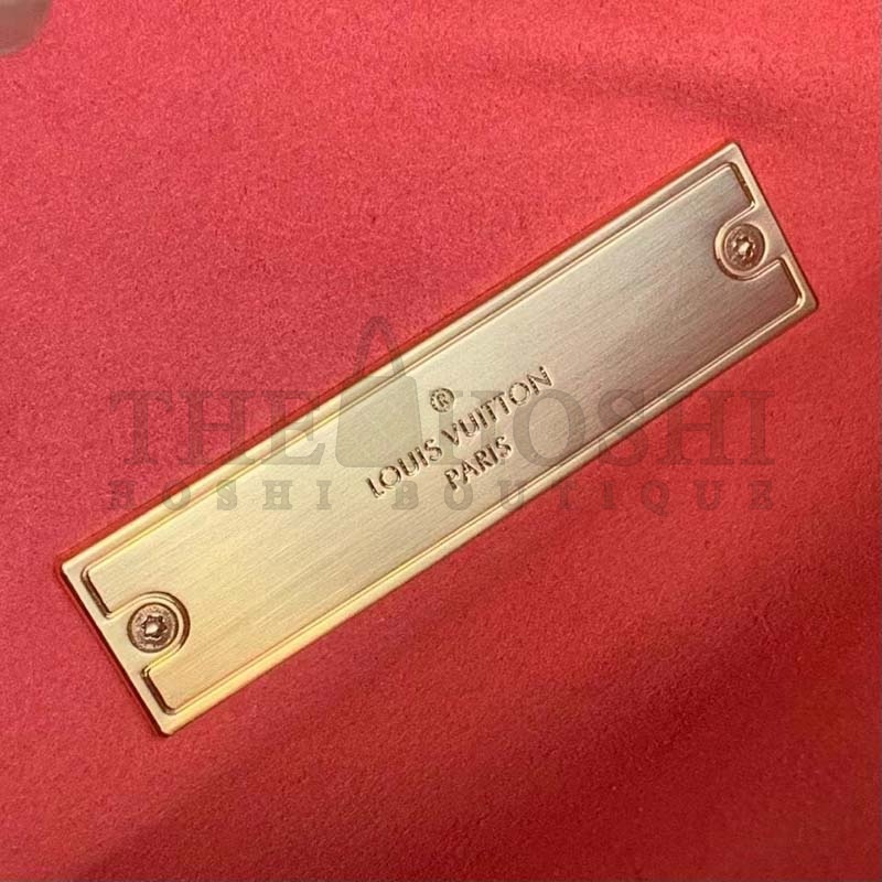 L0vis Vvtt0n LV Women Mini Dauphine Handbag Fluo Pink Tufted Grained Calfskin Leather Master Quality