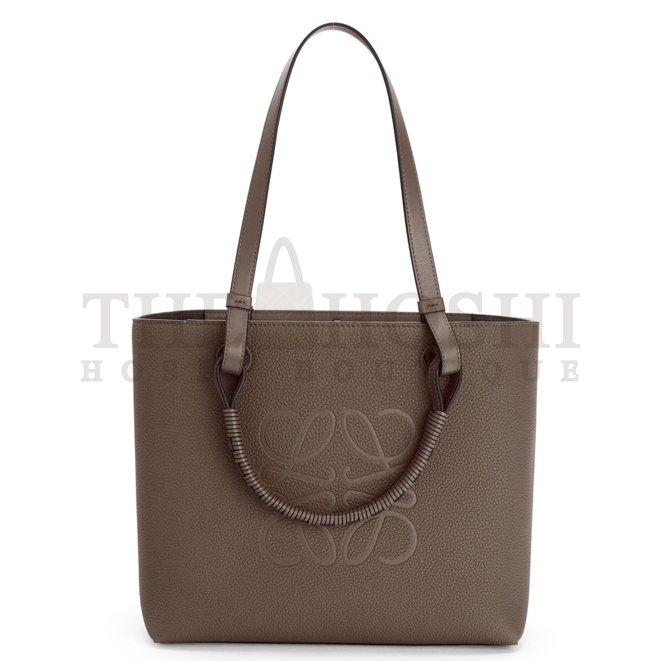 L0ew* Anagram Small Tote In Taupe Grained Calfskin Master Quality
