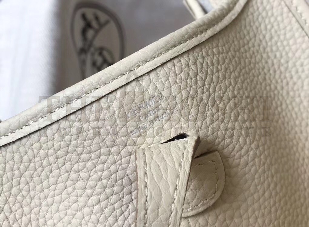 H**me5 Evelyne III TPM Bag In Beton Clemence Leather Master Quality