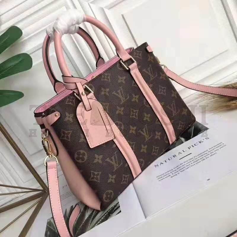 L0vis Vvtt0n LV Women Soufflot BB Bag in Monogram Coated Canvas-Brown Master Quality