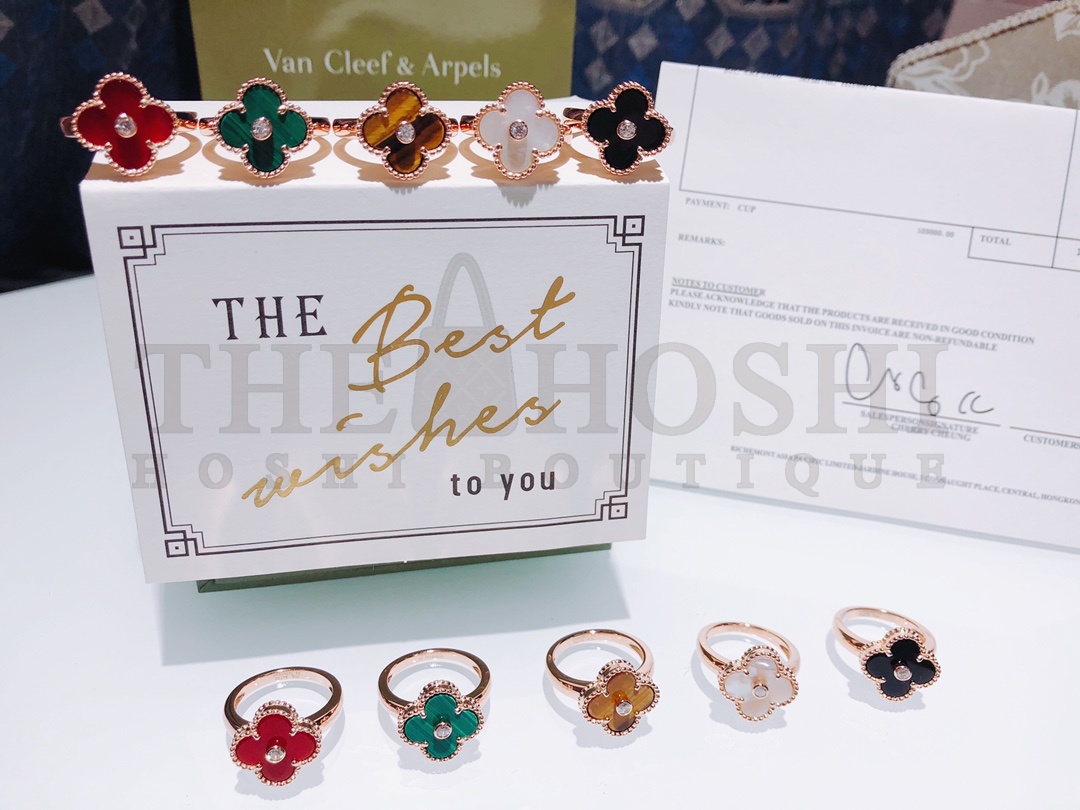 V*n Cl**f & Arpels Clover Ring with D1am0nds Master Quality