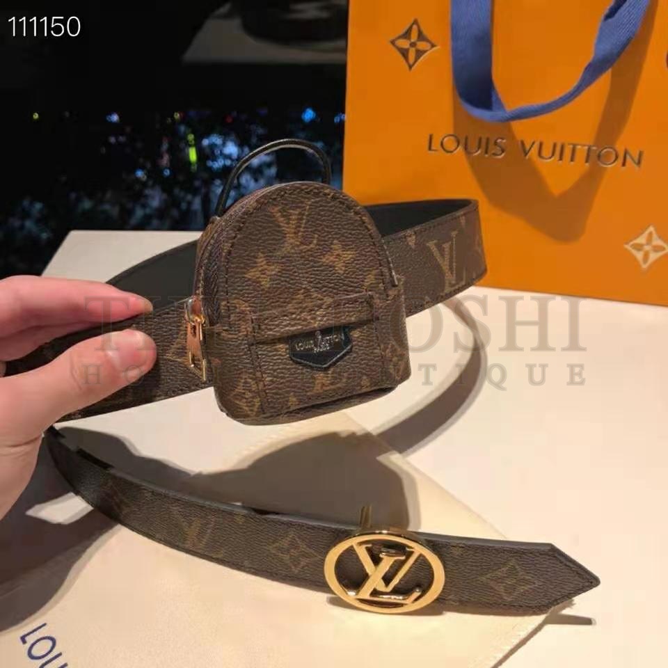 L0vis Vvtt0n LV Women Palm Spring 35mm Belt Monogram Canvas Circle Buckle Master Quality