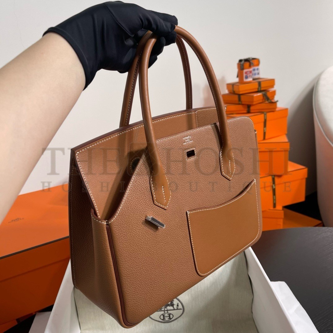 H**me5 Birkin 30 en Desordre Bag in Gold Swift and Clemence Leather Master Quality