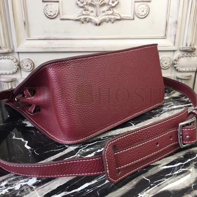 H**me5 Bordeaux Clemence Jypsiere 28cm Bag Master Quality