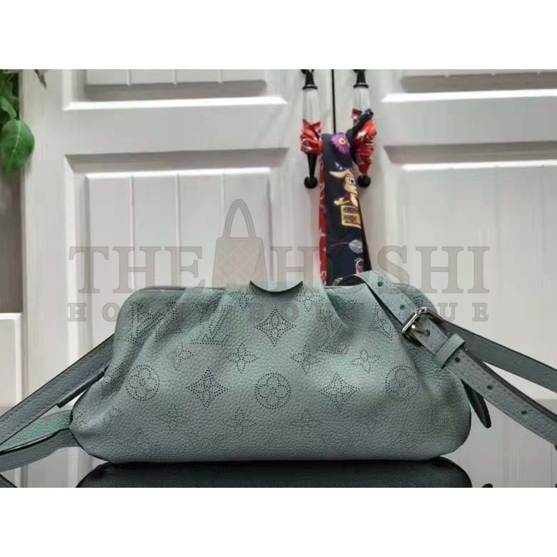 L0vis Vvtt0n LV Women Scala Mini Pouch Green Mahina Perforated Calf Leather Master Quality