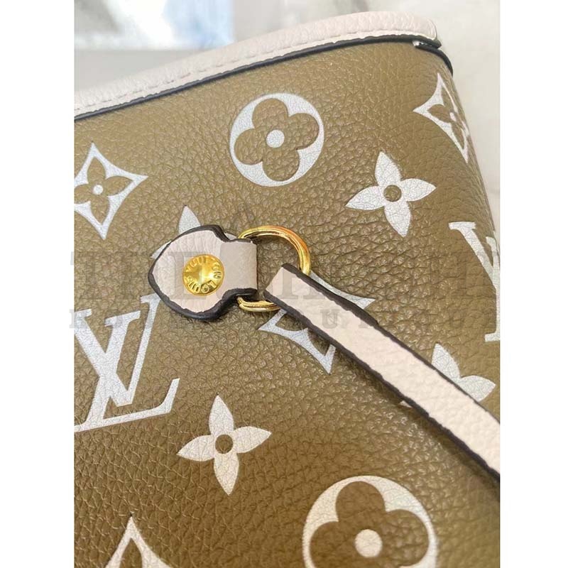 L0vis Vvtt0n Women LV Neverfull MM Carryall Tote Bag Printed Embossed Grained Cowhide Master Quality