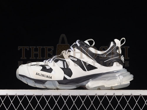 Ba1en*iaga Track Clearsole Sneakers White/Black/White Master Quality