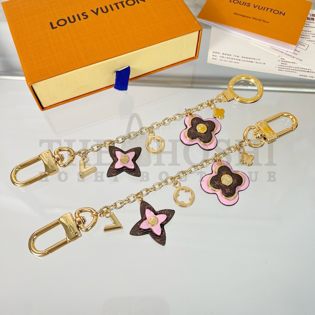 L0vis Vvtt0n LV Spring Street Chain Keychain Gold Monogram Charm Master Quality