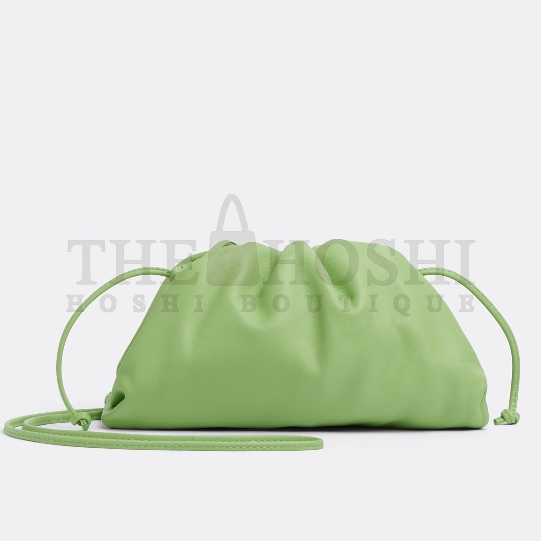 B0tt*ga Ven*ta Mini Pouch with Strap in Pistachio Calfskin Master Quality