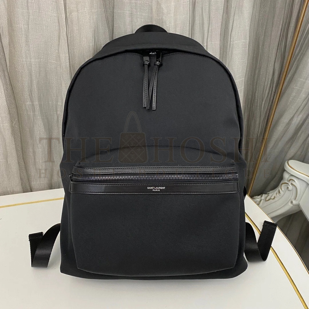 Sa1nt Lau*nt City Backpacks In Black Canvas Master Quality