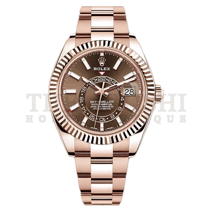 R01ex Sky-Dweller Rose Gold Luxury Men's Watch M326935-0006 Master Quality