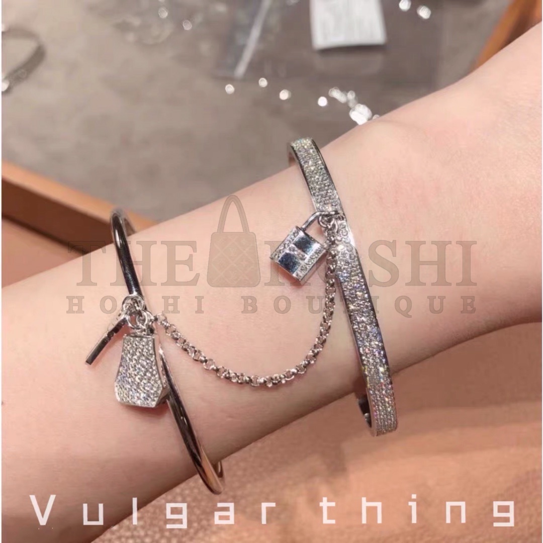 H**me5 Kelly Clochette Double Cuff Bracelet, D1am0nds, Three Colors Master Quality