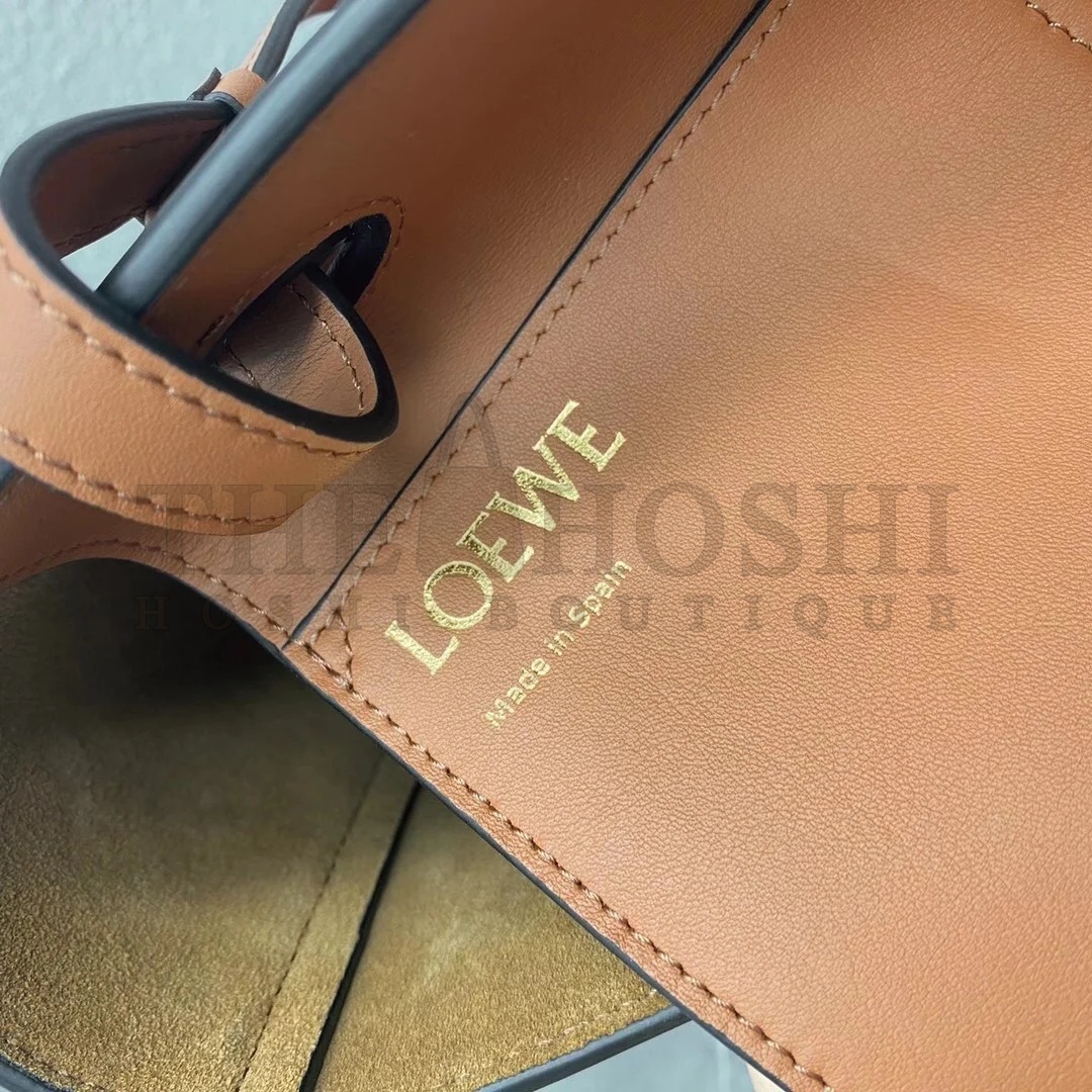 L0ew* Anagram Small Tote In Brown Classic Calfskin Master Quality