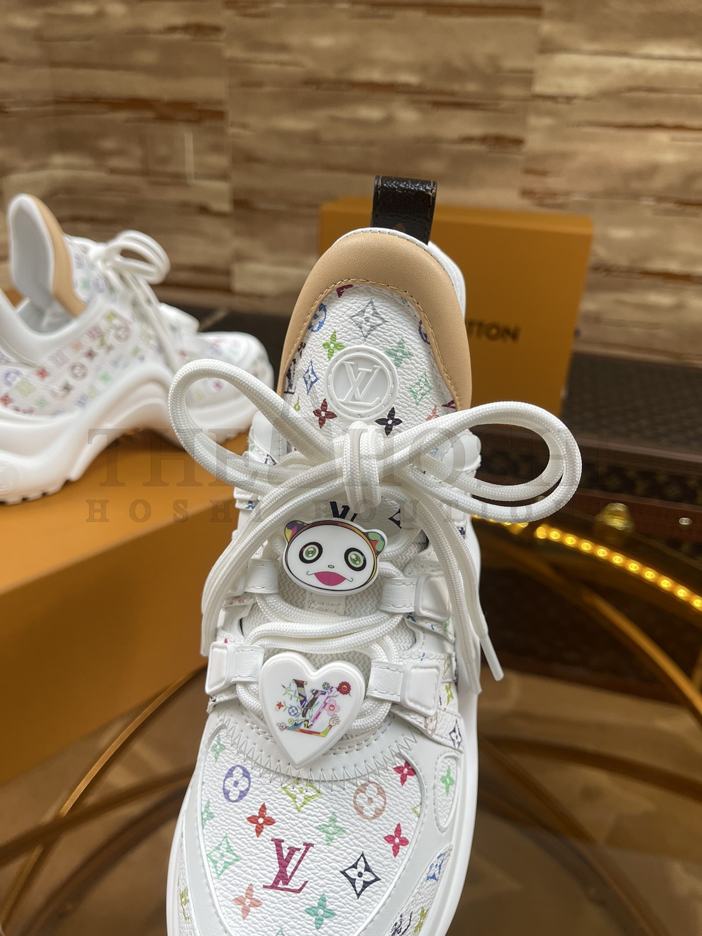 L0vis Vvtt0n LV x Takashi Murakami Archlight Sneakers White Multicolor Monogram 5.5cm Heel Master Quality