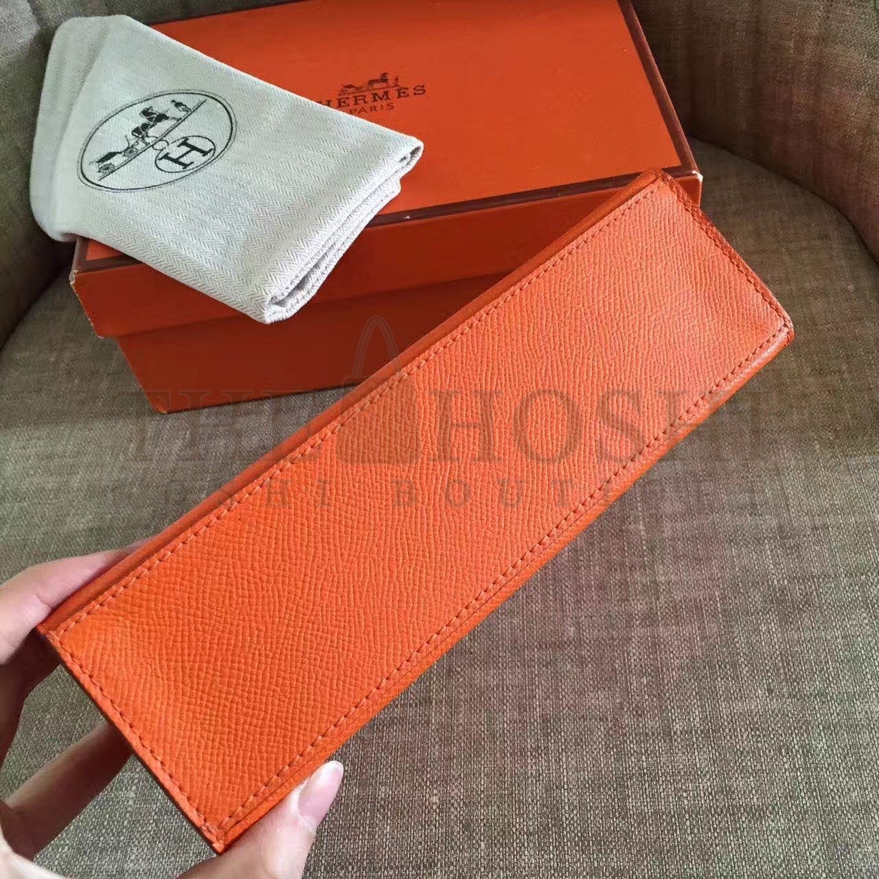 H**me5 Orange Kelly Pochette Epsom Handmade Bag Master Quality