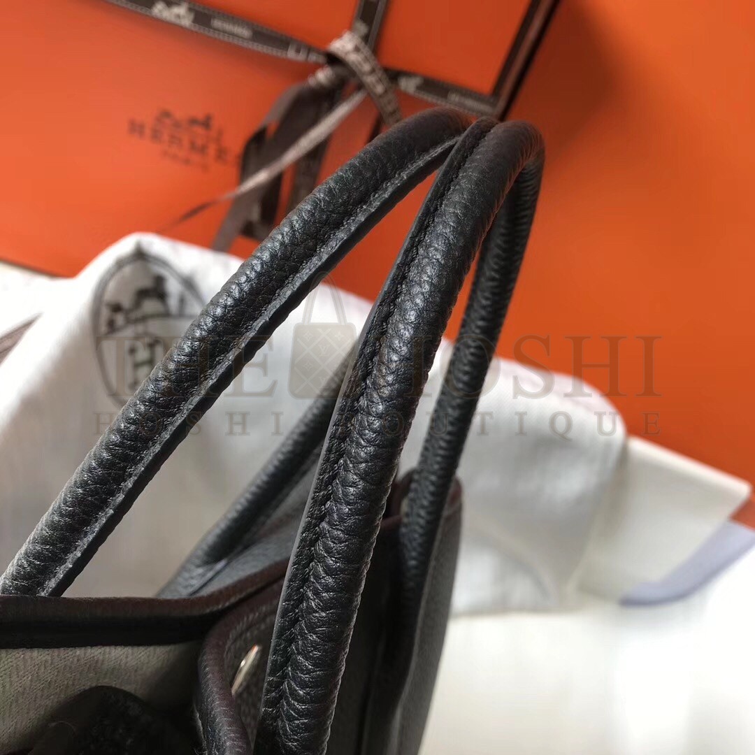 H**me5 Garden Party 30 Bag In Black Clemence Leather Master Quality