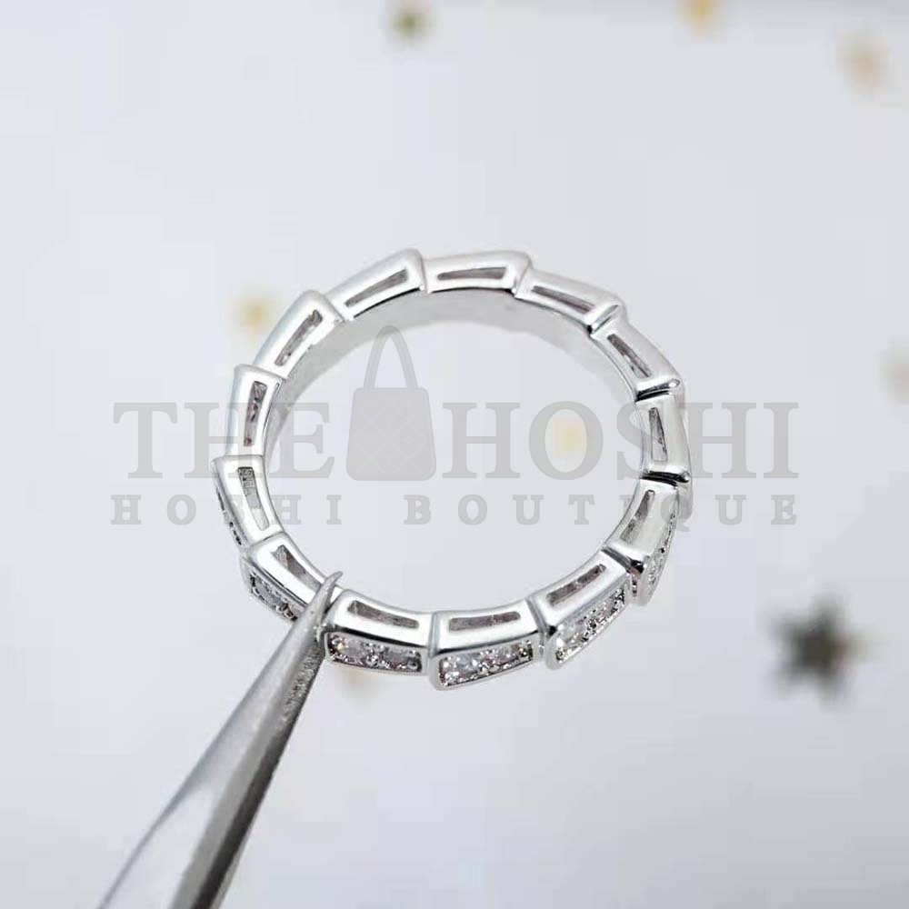 Bv1g*ai Women Precious Beauty of the Scales Serpenti Viper Ring Master Quality