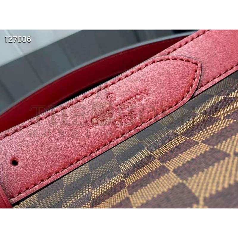 L0vis Vvtt0n LV Women Maida Handbag Damier Ebene Coated Canvas Master Quality
