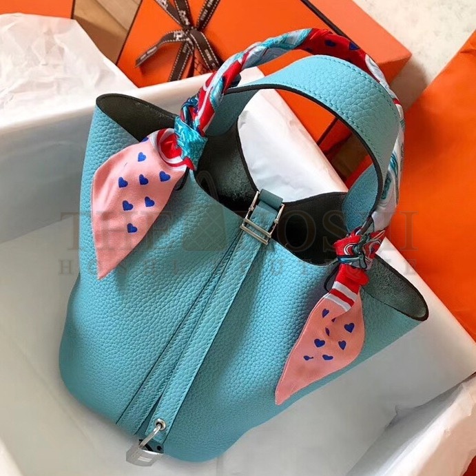 H**me5 Lagon Picotin Lock PM 18cm Handmade Bag Master Quality