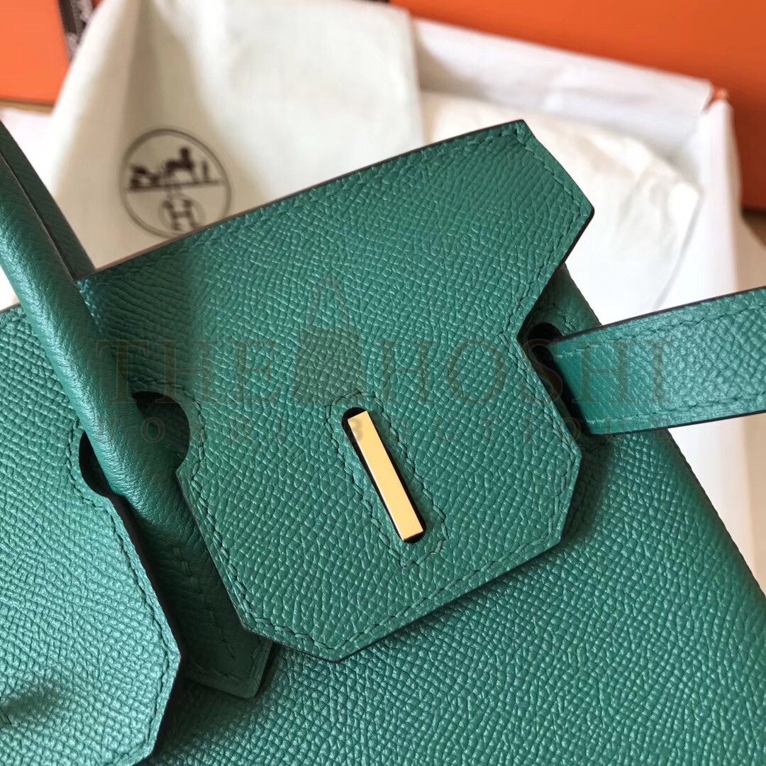 H**me5 Malachite Birkin 30cm Epsom Handmade Bag Master Quality