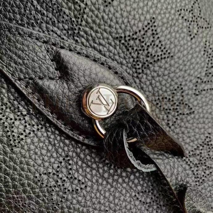 L0vis Vvtt0n LV Women Blossom MM Tote Bag Black Mahina Perforated Calfskin Leather Master Quality