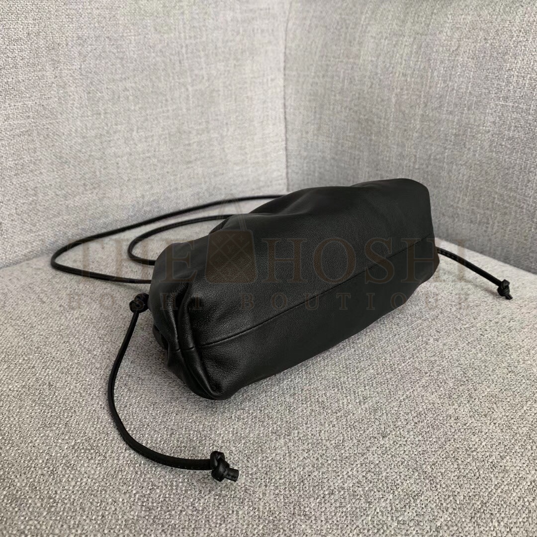B0tt*ga Ven*ta Pouch Mini Bag In Black Calfskin Master Quality